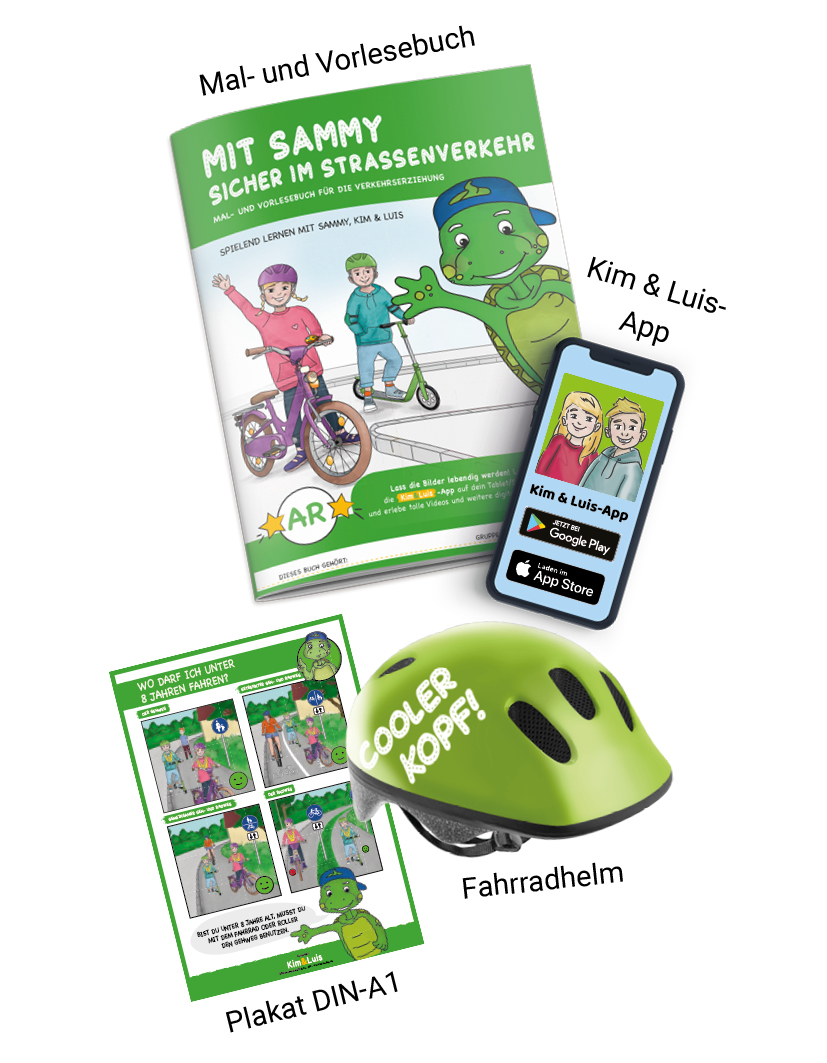 Mal- und Vorlesebuch zur Verkehrserziehung für Kinder